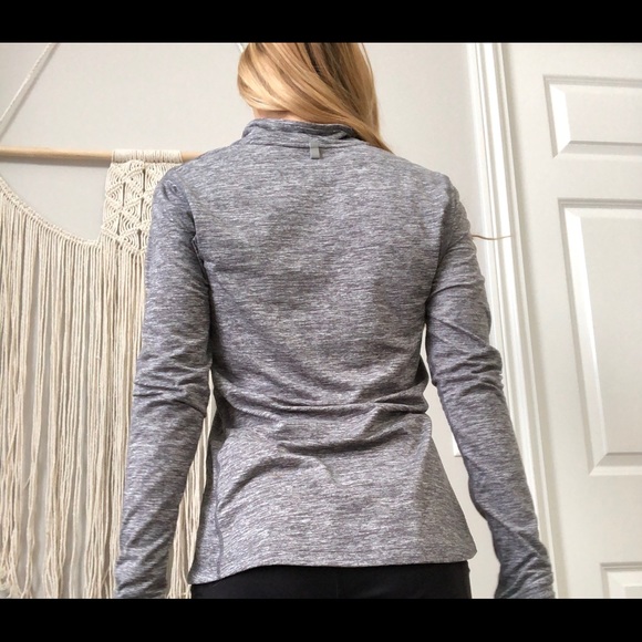 gray nike quarter zip pullover - Picture 2 of 4